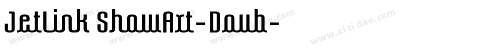 JetLink ShowArt-Doub字体转换